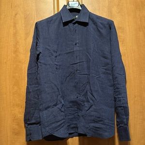 Men’s button up - large 100% Linen